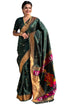 Vasthrlay Kanjivaram Paithani Unstitched Mahendi Ethnic Wear