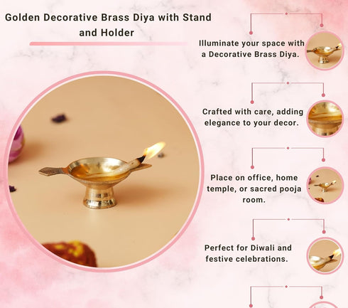 Brass Table Oil Lamp Deepak 0.03Kg