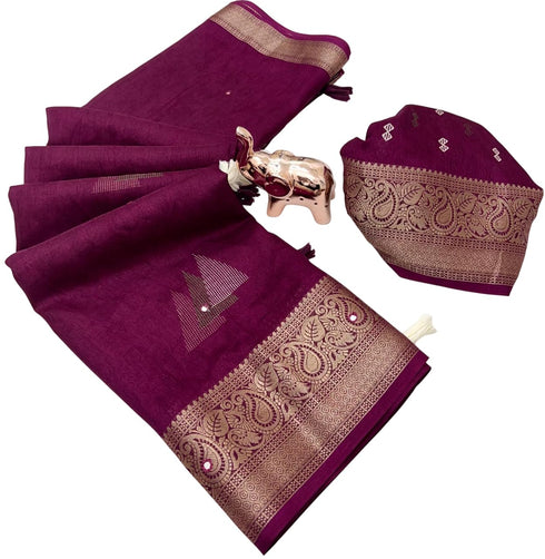 Vasthrlay Bandhani Unstitched Piece Saree