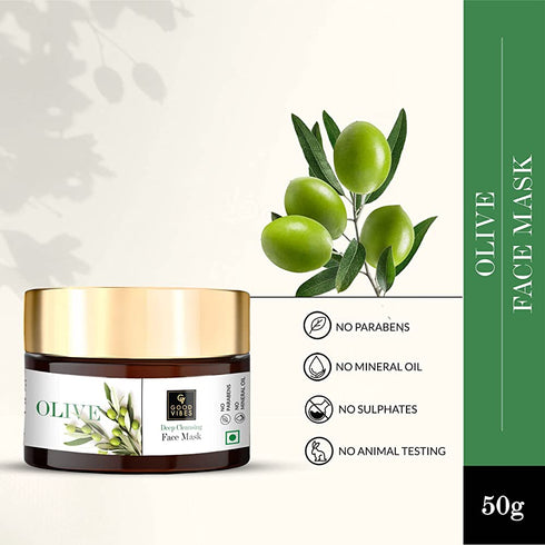Good Vibes Olive Deep Cleansing Face Mask 60g