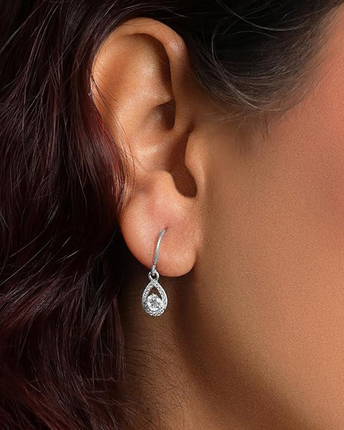 CLARA 925 Sterling Silver Drop Earrings Luna