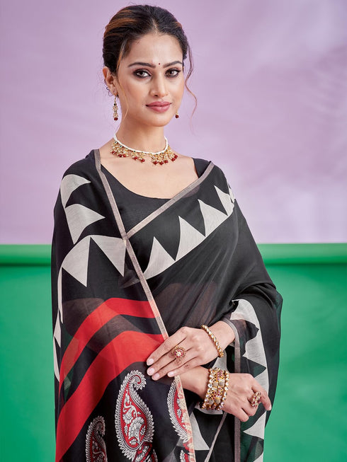 Vasthrlay Abstract Printed Unstitched Hs Ethnic Wear
