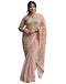 Vasthrlay Georgette Leheriya Unstitched Blue Saree
