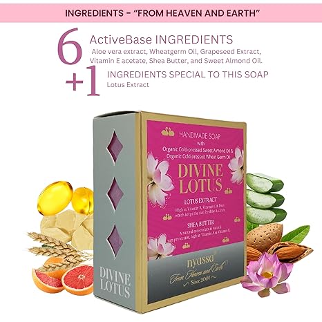 Nyassa Luxurious Divine Lotus Handmade Natural Bathing Soap