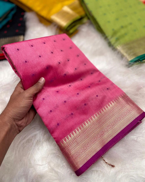 Vasthrlay Tussar Saree Butties