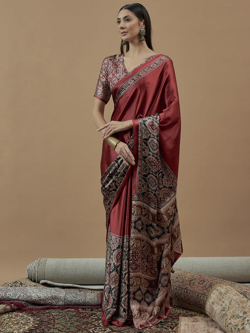 Vasthrlay Printed Unstitched Hs Ethnic Wear
