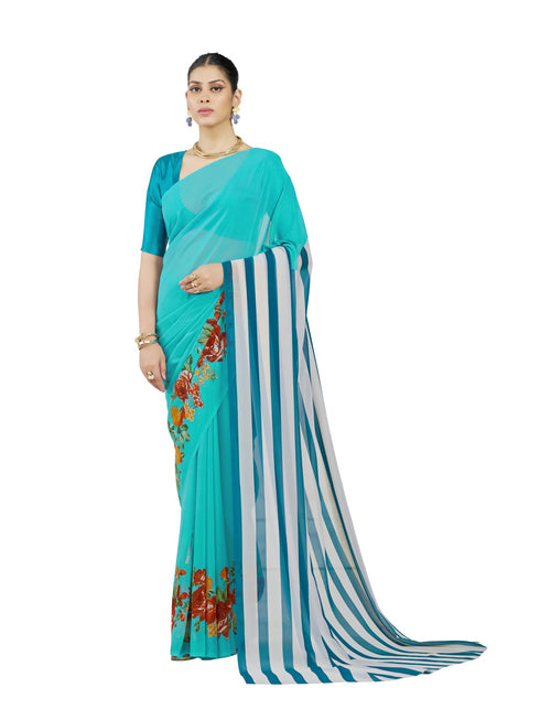 Vasthrlay Georgette Unstitched Saree