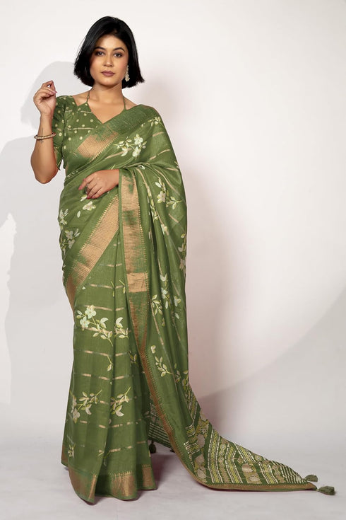 Vasthrlay Fashion Peacock Printed Ethnic Wear