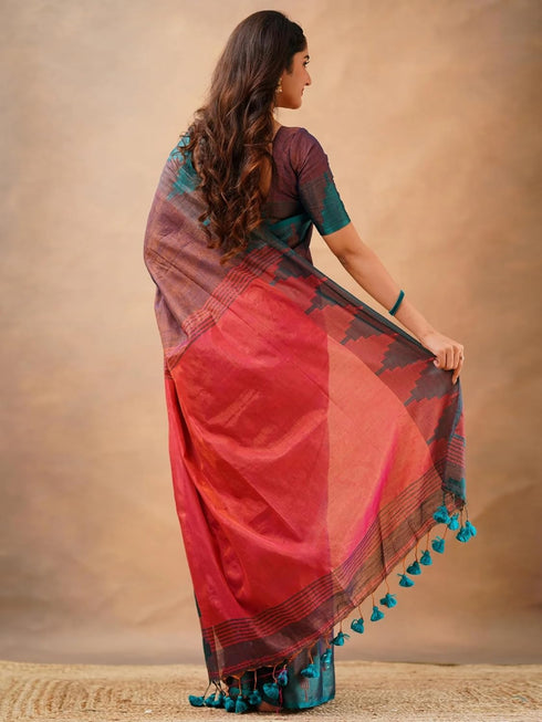 Vasthrlay Handloom Unstitched Grey Ethnic Wear
