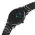 Sonata Sleek Quartz Analog Black Dial Black Stainless Steel Strap Watch For Men Style NU7152NM01