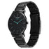 Sonata Sleek Quartz Analog Black Dial Black Stainless Steel Strap Watch For Men Style NU7152NM01
