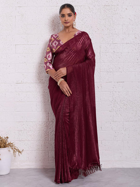 Vasthrlay Unstitched Tassels Latkans Sum Ethnic Wear