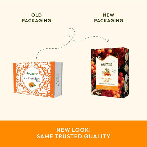 Wellwith By Ayuzera Sea Buckthorn Natural Soap Bar