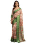 Vasthrlay Womens Printed Unstitched Navy Blue Saree