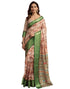 Vasthrlay Womens Printed Rose Pink Saree With Unstitched Blouse Piece