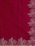 Vasthrlay Georgette Scalloped Dark Saree