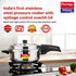 Prestige 4 Litre Stainless Steel Deluxe Alpha Svachh Outer Lid Senior Pressure Pan 4 L