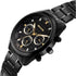 Sonata Multifunction Black Dial Black Metal Strap Watch For Men