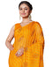 Vasthrlay Bandhani Printed Unstitched Yellow Saree