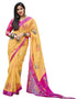 Vasthrlay Chanderi Printed Unstitched Blue Saree