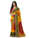Vasthrlay Georgette Embroidery Unstitched Red Saree
