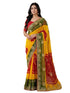 Vasthrlay Georgette Embroidery Unstitched Red Saree