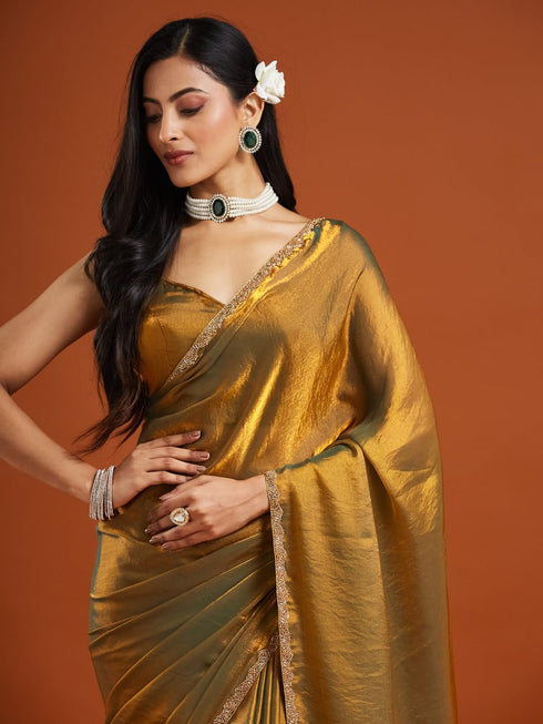 Vasthrlay Border Unstitched Saree