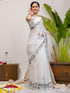 Vasthrlay Printed White1 White Saree