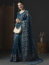 Vasthrlay Botanical Printed Unstitched Black Hs Ethnic Wear