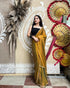 VasthrlayBoarder Unstitched Chhaava Mustarddddd Mustard Free Ethnic Wear