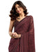 Vasthrlay Georgette Printed Unstitched Maroon Saree