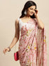 Vasthrlay Chiffon Printed Pink Saree