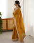 Vasthrlay Embroidery Scalloped Cherry Saree