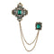 Mahi Victorian Style Artificial Pearl | Crystal Sherwani Brooch Pin