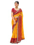 Vasthrlay Georgette Embroidery Unstitched Red Saree