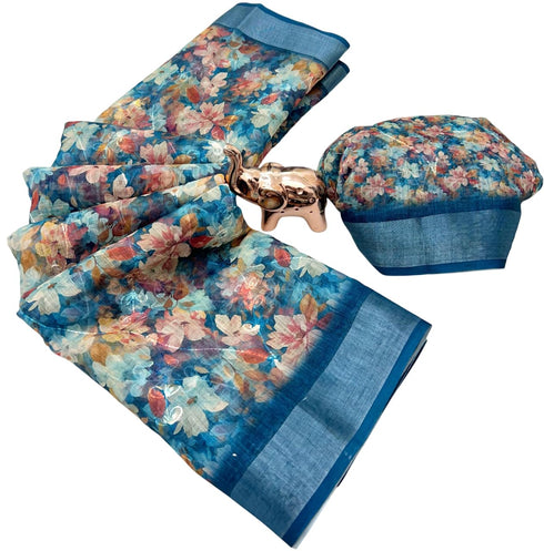 Vasthrlay Tussar Handloom Printed