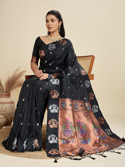 Vasthrlay Banarasi Jacquard Paithani