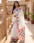 Vasthrlay Womens Printed Unstitched Purple Saree