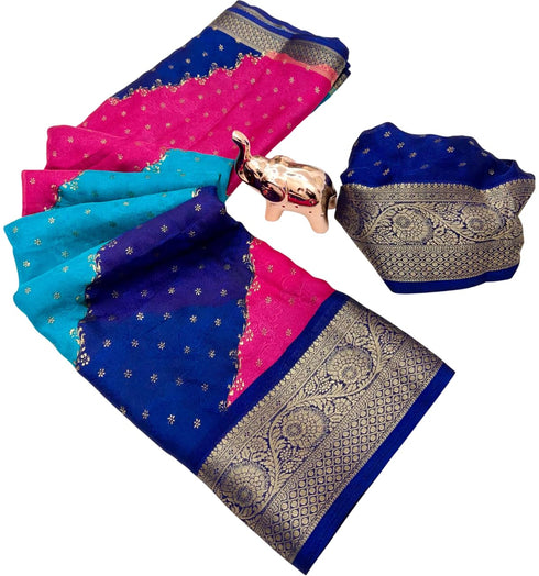 Vasthrlay Bandhani Kanjivaram Weaving