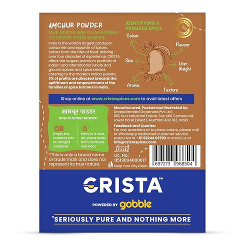 CRISTA Amchur Powder for Cooking & Seasoning | Mango Powder
