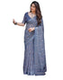 Vasthrlay Womens Printed Unstitched Light Green Saree