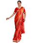 Vasthrlay Bandhani Embroidery Unstitched Teal Saree