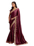 Vasthrlay Georgette Embroidery Pink Saree