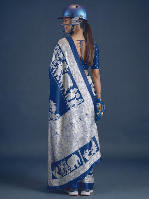 Vasthrlay Kalamkari Unstitched Premier Rj Ethnic Wear