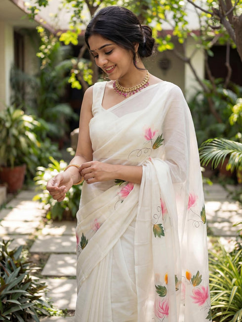 Vasthrlay Yellow Cotton Lightweight Ethnic Wear