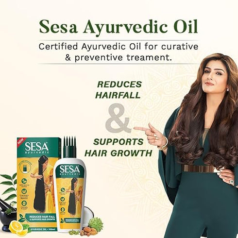 SESA Ayurvedic Hair Growth Oil with Bhringraj