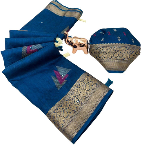 Vasthrlay Bandhani Unstitched Piece Saree