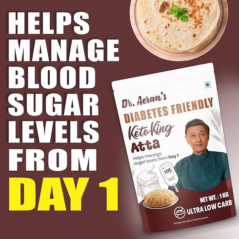 Dr. Aeran's Diabetes Friendly Keto King Atta 1Kg