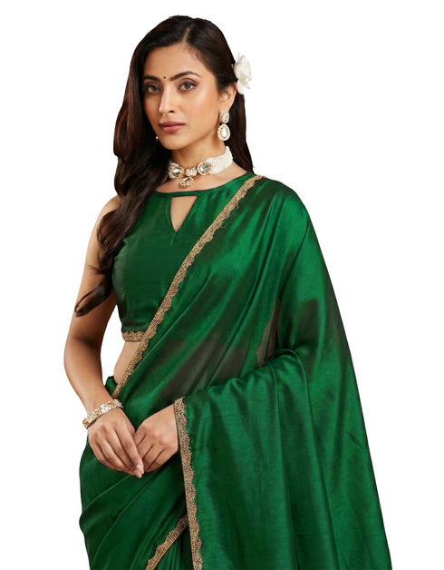 Vasthrlay Purple Decorative Unstitched Saree