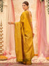 Vasthrlay Banarasi Weaving Yellow Saree